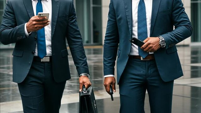 businessman holding a briefcase