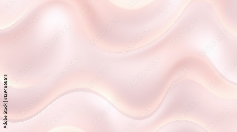 Aufkleber delicate waves of soft pink and cream create a smooth, flowing abstract background texture.