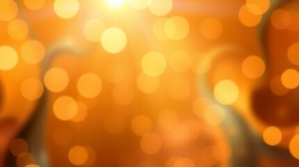 Obraz premium Abstract glowing light effects create a dreamy bokeh background with a warm, celebratory feeling.