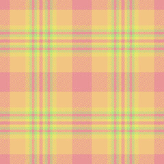 Pastel plaid pattern in soft peach, yellow, and green hues.  Ideal for textile design, fashion, or website backgrounds.