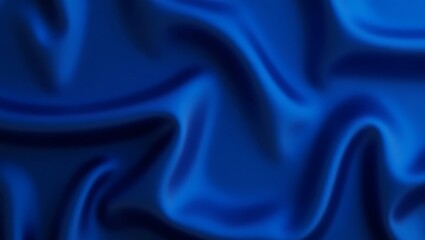 Fototapeta premium Abstract Blue Silk Drapery: Luxurious Texture and Deep Color