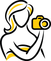 Obraz premium A vector photography logo style illustration art.
