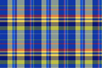 Vibrant multicolored plaid pattern.  Perfect for textile design, web backgrounds, or any project needing a bold, geometric texture.
