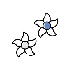 Obraz premium Flower Vector icon