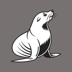 Sea Lion Icon Vector Art, Icons