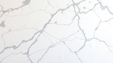 Obraz premium Elegant white quartz countertop featuring delicate gray veining adds a touch of luxury to any space.