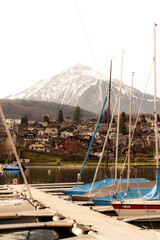 Spiez in switzerland, suisse, swiss