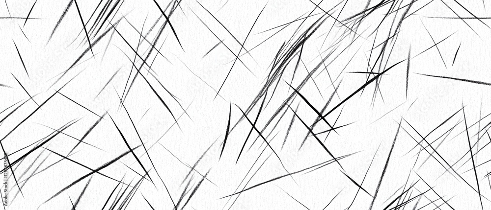 Poster dynamic monochrome sketch showcasing abstract cross-hatching and pencil textures in a minimalistic s