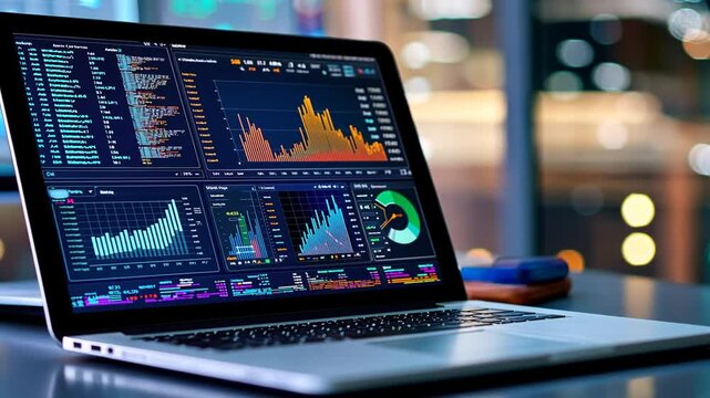 Dynamic Dashboard for Business Analysis on Modern Laptop
