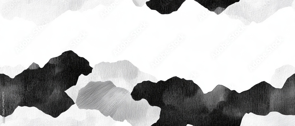 Poster elegant pencil gradient texture with smooth transitions and delicate shading in black and white tone