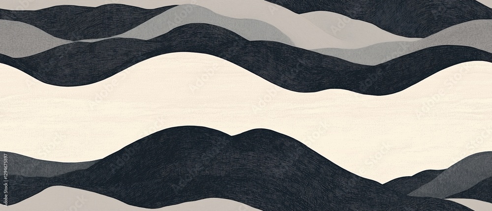 Aufkleber artistic gradient texture with smooth transitions in shades of graphite and cream tones enhancing vi