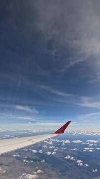 Cloud seeding, chemtrails seen from a plane
