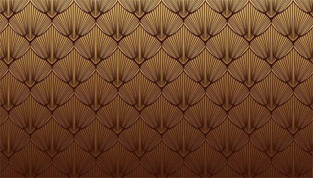 fan art deco background geometric brown (backdrop, pattern, wallpaper)