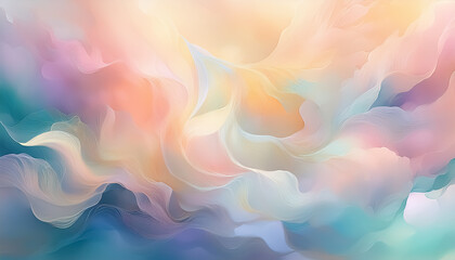 Obraz premium Vibrant Abstract Fluid Art with Pastel and Bold Color Blends