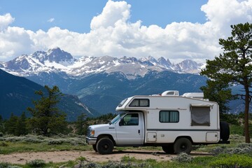 Pickup Camper in Rocky Mountains: A Scenic Retreat for Adventure Seekers