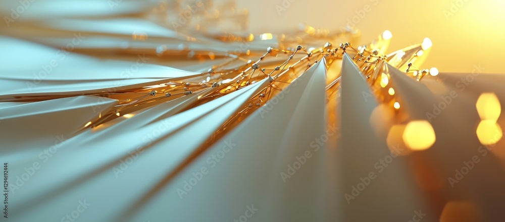 Poster initiate and conceptualize an idea with a visual representation featuring white growing arrows, plus