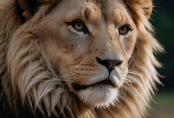 Naklejka premium close up portrait of a lion