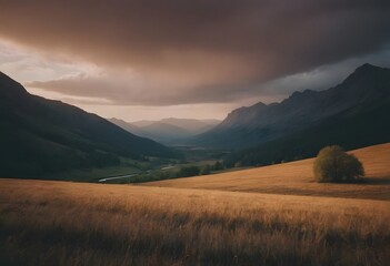 sunrise in the mountains