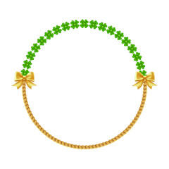 St. Patrick wreath with Leprechaun Top Hat.