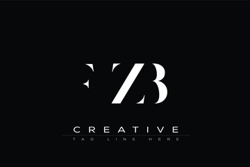 FZB abstract letter logo design. This logo is designed by three abstract letters.