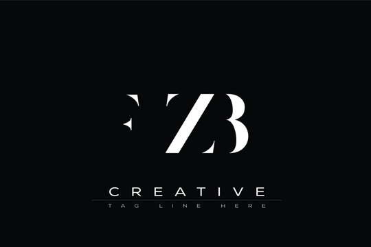 FZB abstract letter logo design. This logo is designed by three abstract letters.