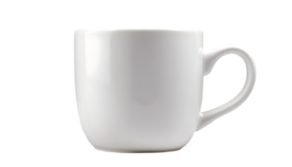 Photo - Simple White Ceramic Coffee Mug on Black Background