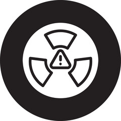 Radiation glyph icon