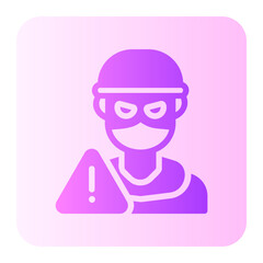 Criminal gradient icon