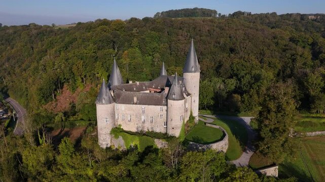 Explore the enchanting Veves castle nestled in Belgium's lush landscapes