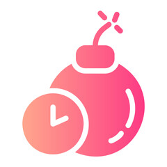 Bomb gradient icon