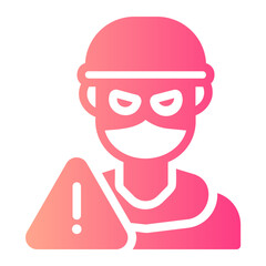 Criminal gradient icon