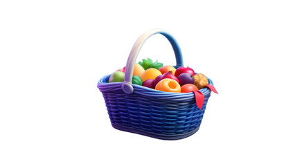 Basket 3D Icon – Premium Realistic Shopping Basket Illustration