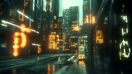 Naklejka premium Dynamic data and charts for business analysis trends high resolution picture