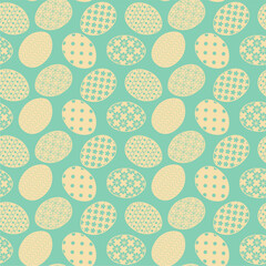 Seamless vector illustration print pattern with Easter eggs decorative background for paper, pack, textile etc