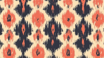 A handcrafted Ikat motif with ethnic tribal influences in a seamless boho-inspired pattern, perfect for greeting cards, prints, and creative projects.







