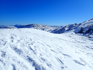 Obraz premium dachstein mountains in austria in winter