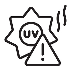 Uv line icon