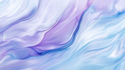 Obraz premium Elegant Abstract Blue and Purple Gradient Wave Pattern - High-Resolution Luxury Textile Art