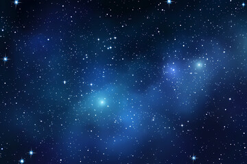 Fototapeta premium Beautiful night sky with stars and Milky Way background. Blue starry space texture
