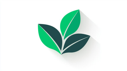 Obraz premium Green Recycling Symbol in Flat Illustration Style Representing Eco-Friendly Practices and Environmental Awareness, Logo