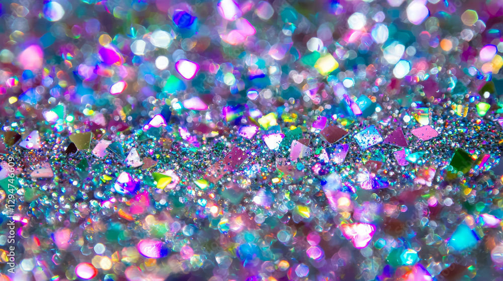 Poster vibrant shimmering holographic texture background with pastel colors creating mesmerizing visual eff