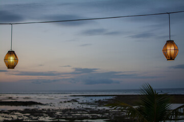 Obraz premium Romantic dinner at sea