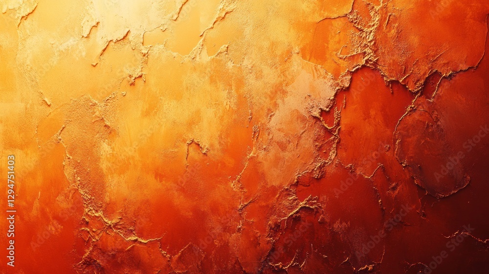 Aufkleber a vibrant gradient of orange hues softly blends across a textured surface, enhancing the visual warm