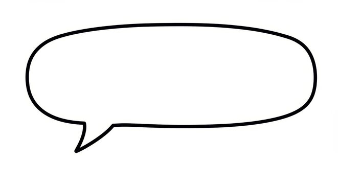 Blank Speech Bubble: A Simple Communication Symbol
