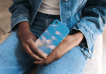 Cloudy phone case