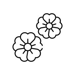 Geranium  Vector icon