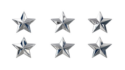 Obraz premium Decorative silver stars creative display studio minimalist close-up