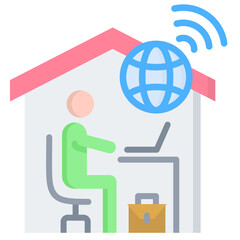 Remote Work Icon