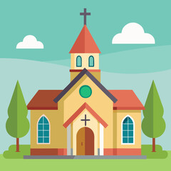 Naklejka premium church 