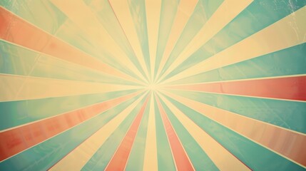 Obraz premium Pastel Sunburst Graphic with Radial Symmetry for Wellness and Beauty Advertisement Design